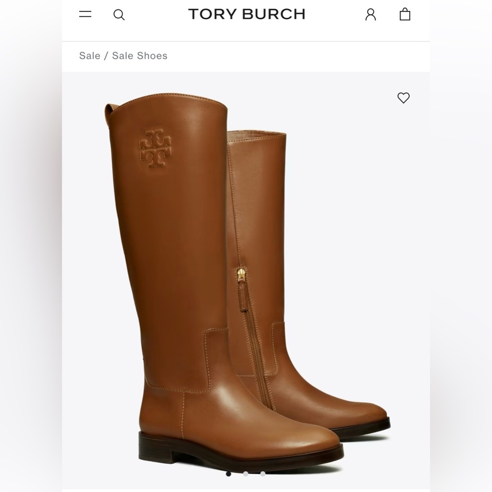 Tory Burch The Riding Boot 7.5/8 never worn brown
